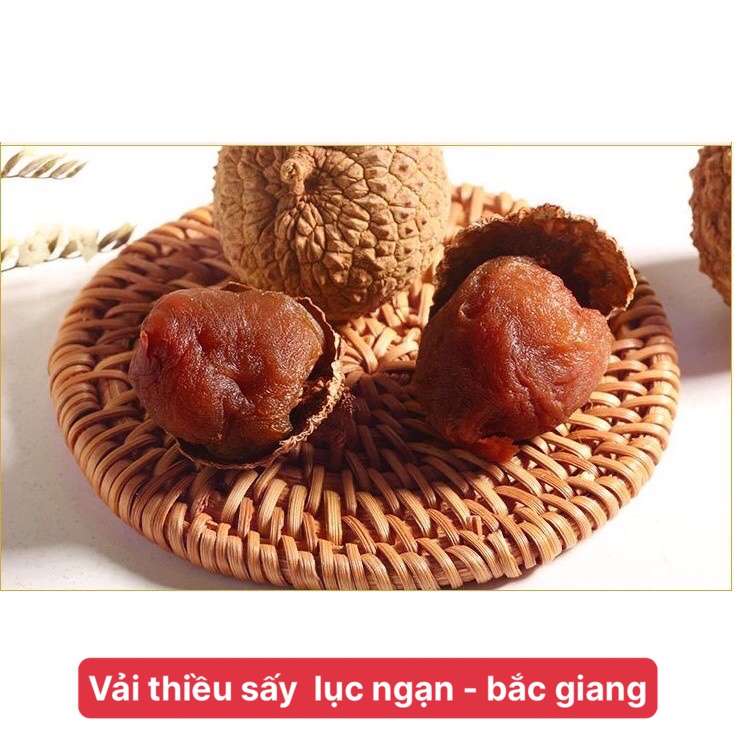 Vải thiều sấy khô Lục Ngạn- Bắc Giang đồ ăn vặt món ăn quê hương (túi 1kg)