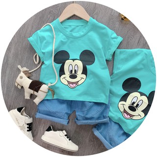 Set hè mickey xanh QUẦN JEAN