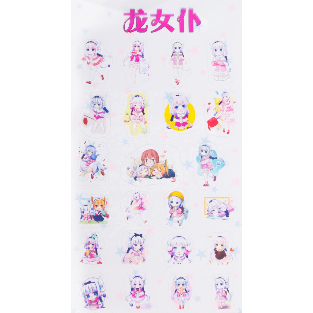 [thanh lý bán lỗ]Sticker Anime chibi - Kobayashi-san Chi no Maid Dragon [AAM] [PGN30]