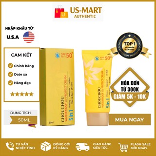 KEM CHỐNG NẮNG 5 IN 1 CHOU CHOU WATERPROOF UV PROTECT CREAM SPF50+