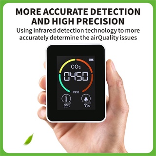 CO2 Sensor CO2 Meter Digital Air Detector Intelligent Air Quality Analyzer