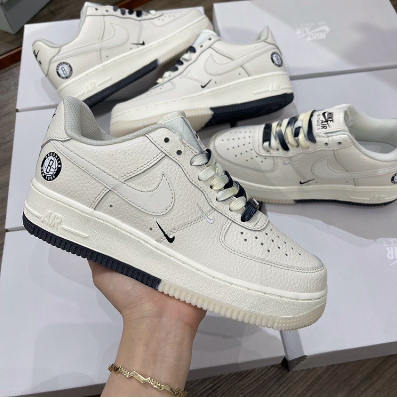 Giày thể thao AF1 Âm Dương Brooklyn Sail Black Phản Quang Nam Nữ Mẫu Mới Hot Trend 2022 Full Box Bill