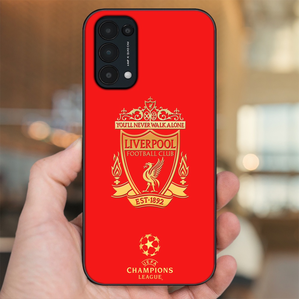 Ốp lưng Oppo Reno 5 viền đen in hình Liverpool FC