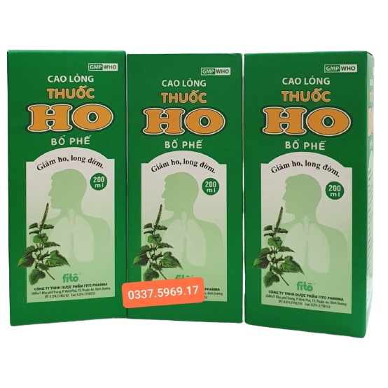 SIRO HO BỔ PHẾ FITO CHAI 200ml - BỔ PHẾ - GIẢM HO - TIÊU ĐỜM