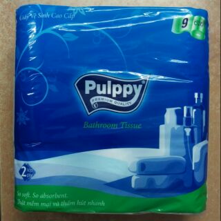 Giấy vệ sinh Pulppy 9 cuộn 2 lớp