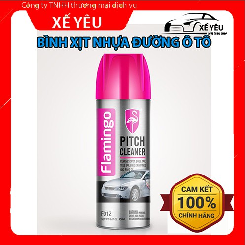 Bình Xịt Tẩy Nhựa Đường Flamingo F012 450ml - Sáng Bóng Như Mới - SẢN PHẨM CHÍNH HÃNG.