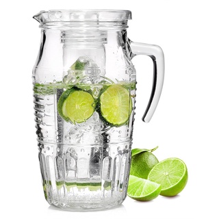 Bình nước thủy tinh bormioli rocco 1,8 lít, có lõi đựng đá