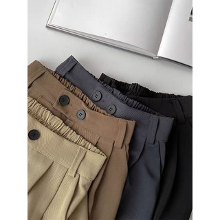 Quần short lửng xếp li chun sau