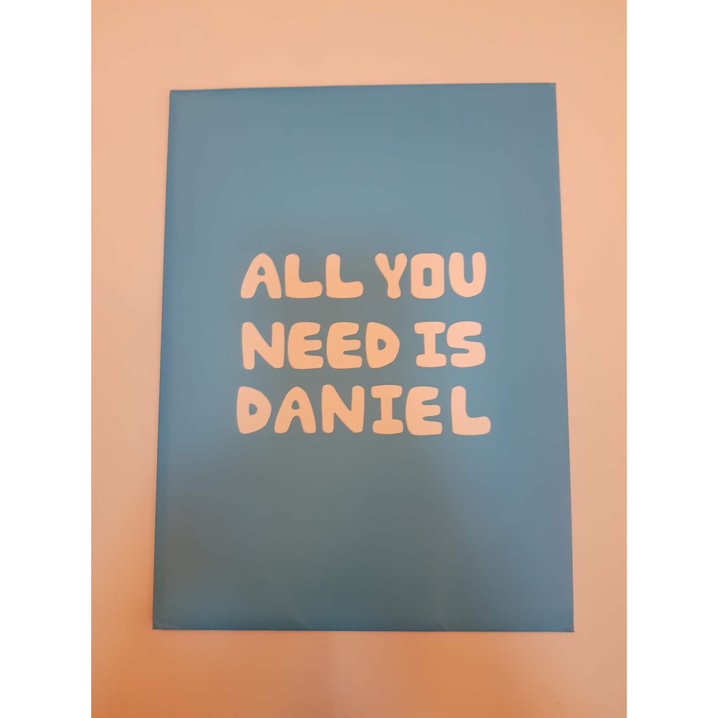 POSTCARD KANG DANIEL ALL YOU NEED IS DANIEL