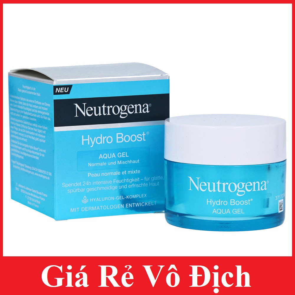 Kem dưỡng ẩm Neutrogena Hydro Boost Gel Cream, Water Gel Moisturiser 50ml Date Mới