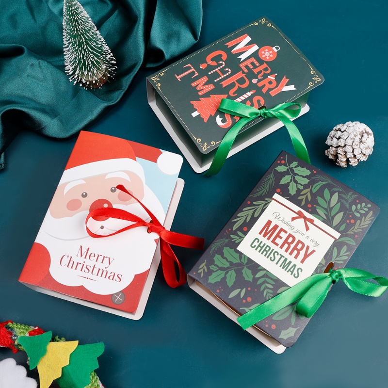 Hộp Giấy Đựng Bánh Kẹo Hình Ông Già Noel / Cuốn Sách Ma Thuật DIY