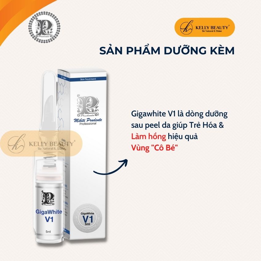 Bộ Peel Cô Bé MIBITI PRUDENTE USA - Giúp Khử Thâm; Trẻ Hóa, Giảm Nhăn Vùng Da | Kelly Beauty