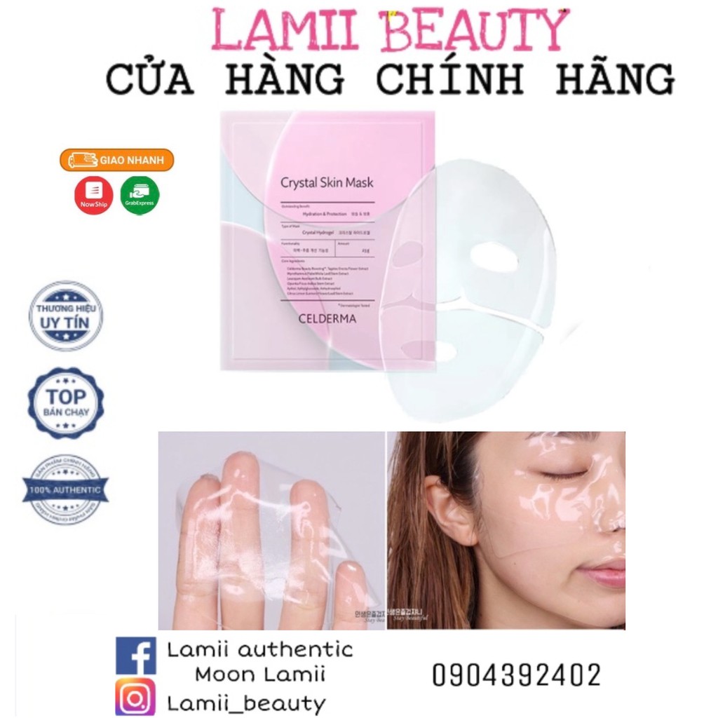 Mặt nạ thạch anh CELDERMA CRYSTAL SKIN MASK