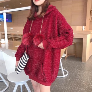 Áo len bling quả bông