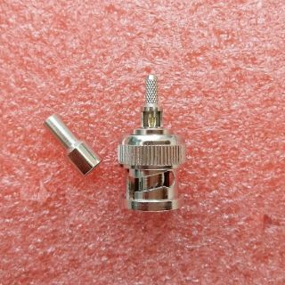Đầu BNC connector 50 ohm nối cáp RG174 RG316 RG58 RG59 v.v.  loại tốt cho dây Osilop