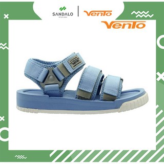 Giày Sandal Vento nam nữ SD-9801 Xanh nhạt - sandal 3 quai đế bằng, êm chân, thời trang, phù hợp đi học, đi làm