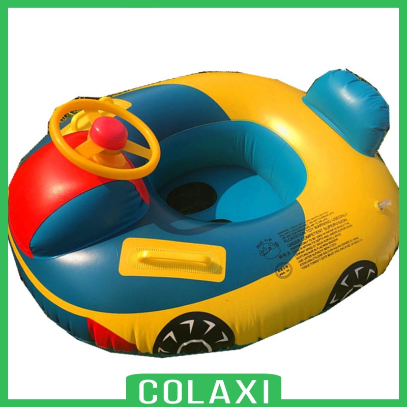 [COLAXI]Baby Kids Summer Float Seat Boat Ring Car Swim Pool For Ages 6-36 Months