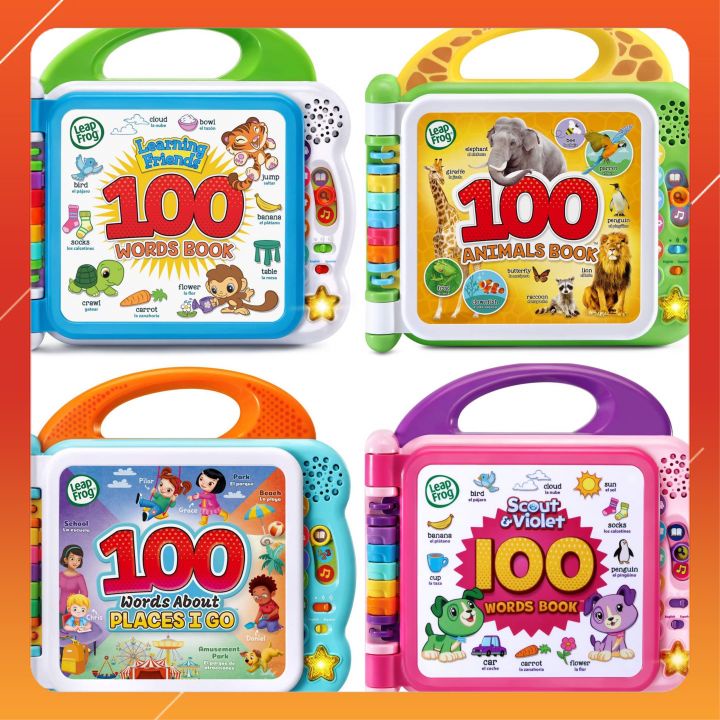 Đồ Chơi Quyển Sách LeapFrog Learning Friends Giới Thiệu 100 Từ Tiếng Anh Về Động Vật Cho Bé