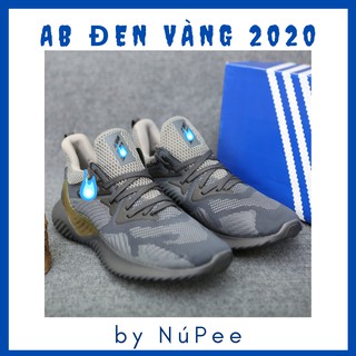 Giày thể thao hỗ trợ chạy bộ AB đen vàng 2020