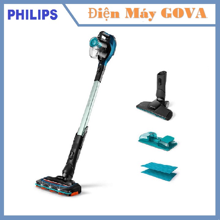 Máy hút bụi không dây dạng cán Philips FC6728 hàng chính hãng, bảo hành 24 tháng.