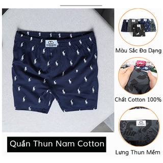 Quần đùi nam cotton quần đùi mặc ngủ mặc nhà chất vải co giãn đa chiều, mềm mại, thoáng mát - 𝐐𝐍𝐍𝐇