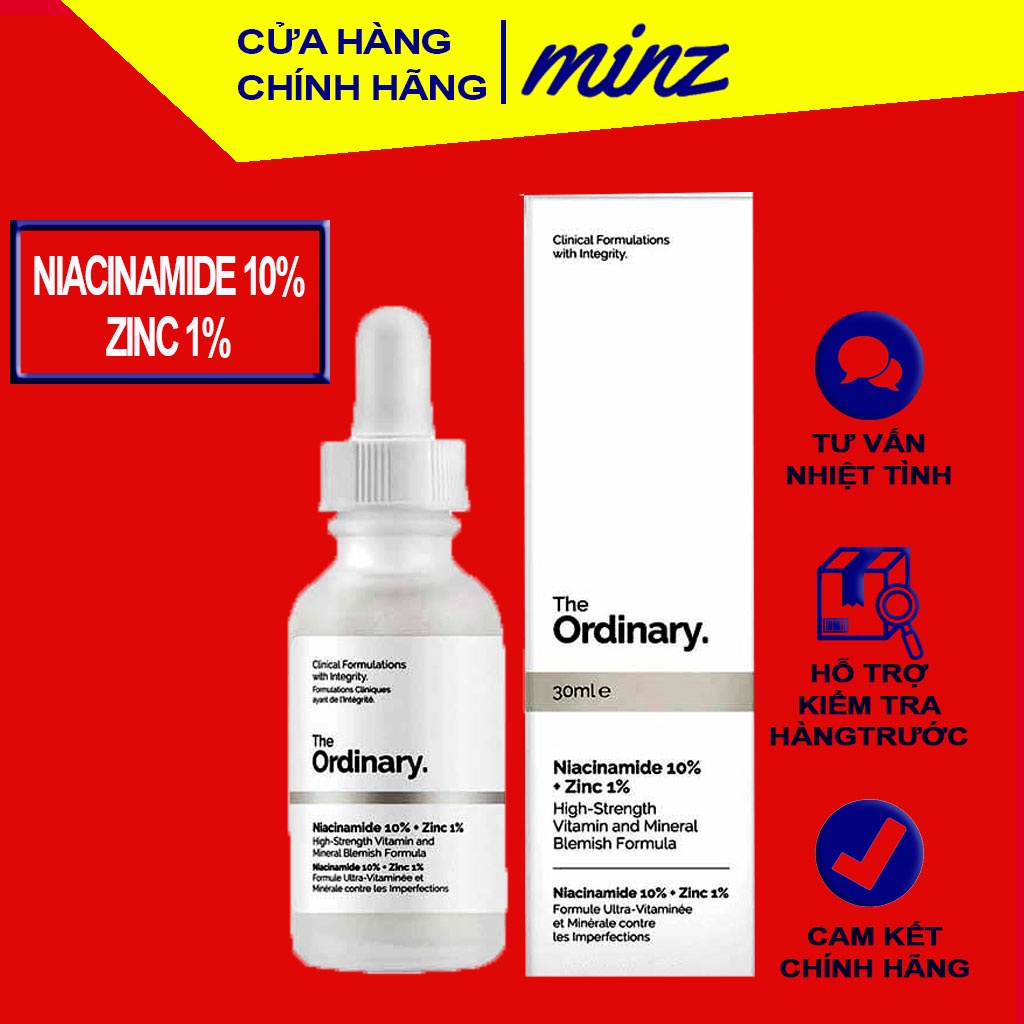 [CÓ BILL] The Ordinary Niacinamide 10% + Zinc 1% - The Ordinary ZINC 1%