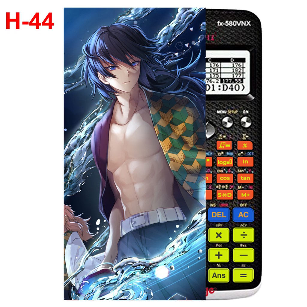 Dán Máy Tính CASIO anime Kimetsu No yaiba/ Thanh Gươm Diệt Quỷ/Trụ Cột