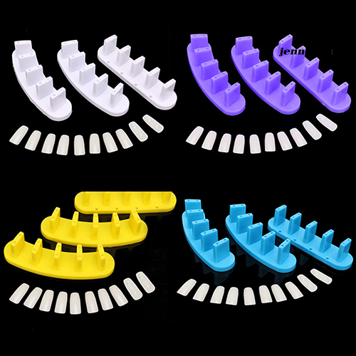 [Hàng mới về] Bộ 3 Đế Thực Hành Trang Trí Móng Tay Giả Bằng Acrylic Tiện Dụng