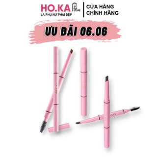 Chì Kẻ Mày M.O.I Hồ Ngọc Hà Sắc Sảo Tự Nhiên 1 Đầu Kẻ Vạt 1 Đầu Cọ