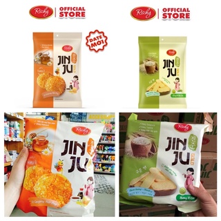 [Combo] 2 Bánh gạo JinJu 145g| RICHY, gồm vị Cốm sữa và vị Mật ong