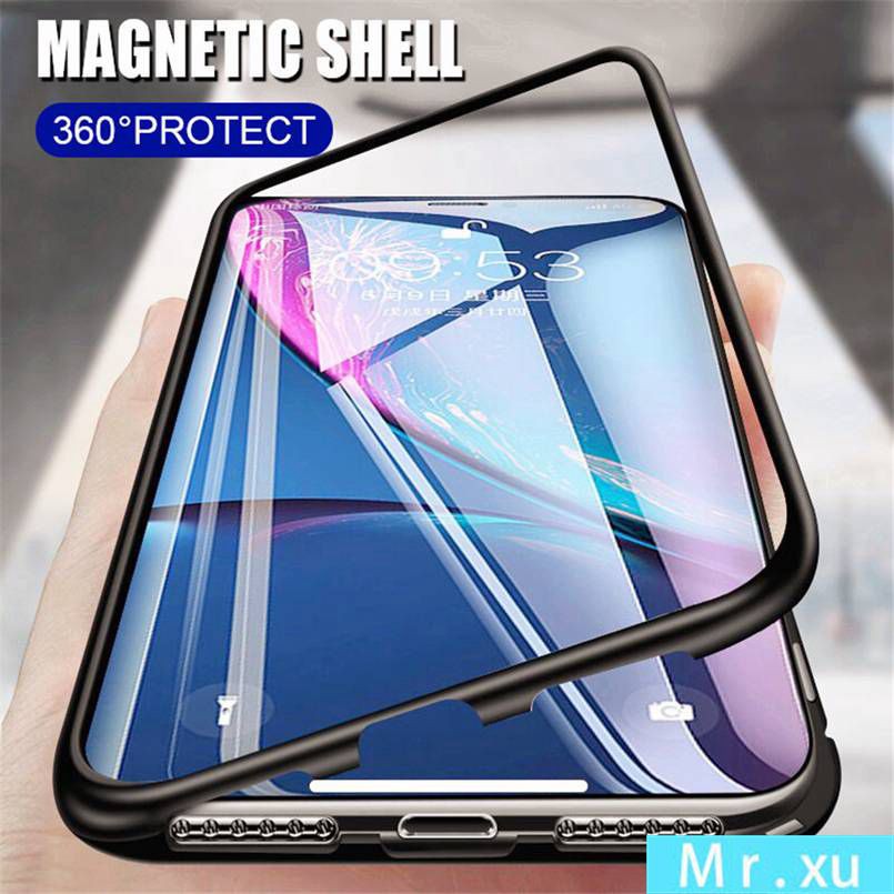 BUMPER Ốp Lưng Từ Tính Bảo Vệ 360 Độ Cho Xiaomi Mi 9t 10 Pro Redmi K20 K30 Pro 8 8a Note 7 Pro