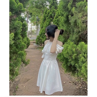 ĐẦM CỔ YẾM TAY PHỒNG RỚT VAI