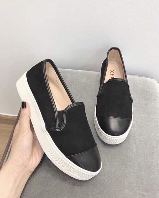 Giày slip on đế bánh mì 2p xpf