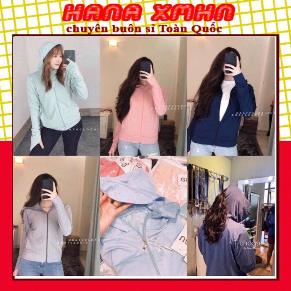 [Mã WASKT410K giảm 10K đơn 50K] [BÁN SỈ] ÁO CHỐNG NẮNG GUU DÀNH CHO NỮ KÈM TÚI ZIP SIÊU SỊN_CHỐNG NẮNG CỰC TỐT