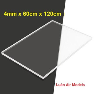 3.5mm 4mm 60x120cm Tấm nhựa mica cứng trong suốt làm hồ cá, hộp kính, đồ chơi,  trang trí,cắt theo yêu cầu - Luân Air