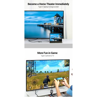 [Type-C to HDMI female] Đầu chuyển cổng type ra HDMI cái Vention TDAHB