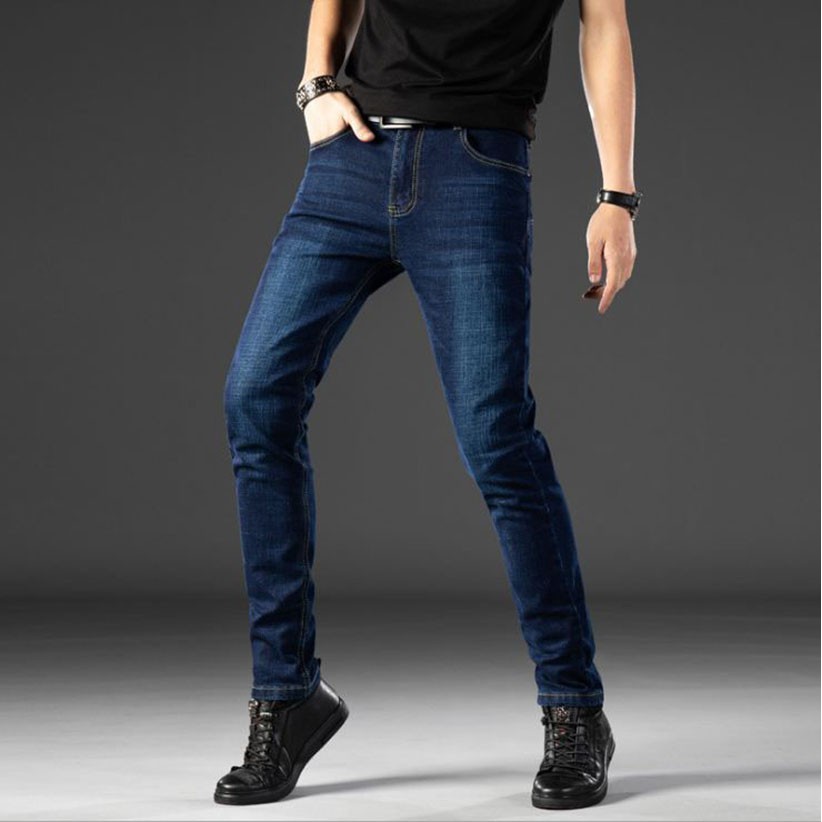 Quần Jeans Nam Ooki Chất Bò Dáng Ôm Co Giãn 3 Màu Chuẩn Size