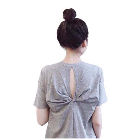 Đầm suông nữ , đầm xoắn lưng cổ tim chất cotton tàu mềm mịn thoáng mát form rộng đến 75kg hàng có size có túi | BigBuy360 - bigbuy360.vn