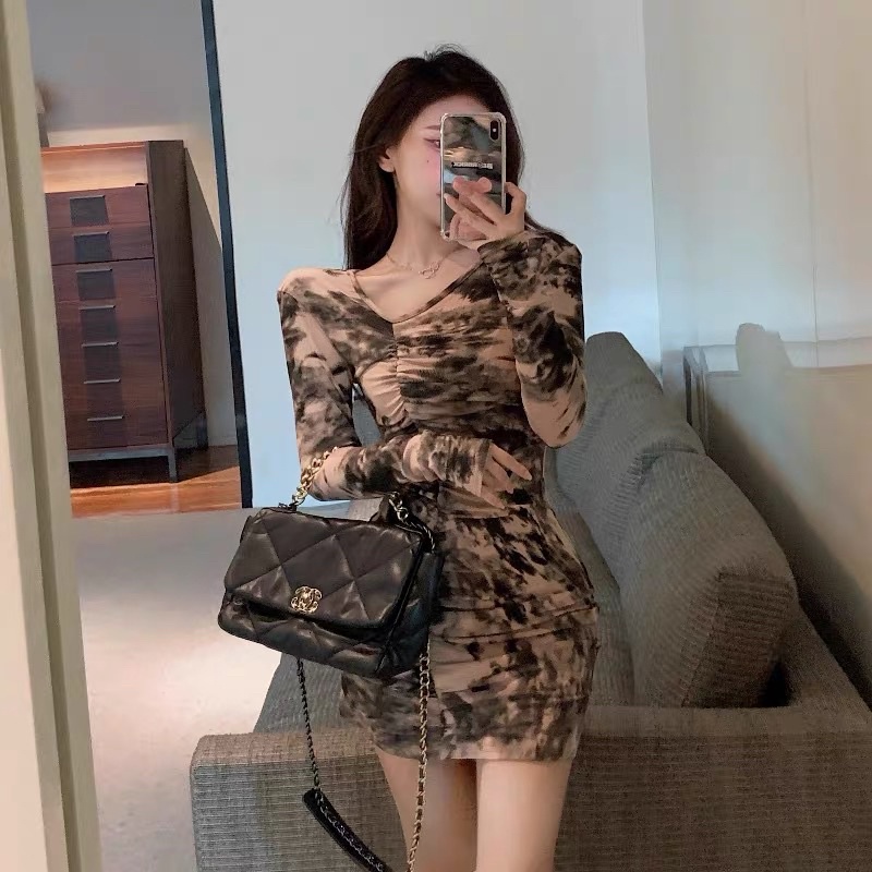 Đầm Body Tay dài thun tăm