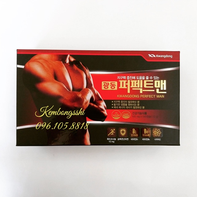 [ Hàng Mới Về ] Viên Bổ Nam Giới KWANGDONG PERFECT MAN Hàn Quốc, Hộp 240 viên