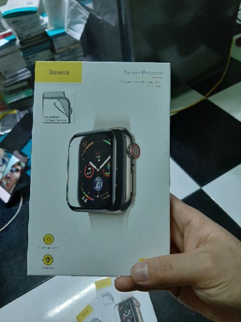 Dán cường lực Baseus Apple watch size 38/40/ 42/ 44mm Full màn hình