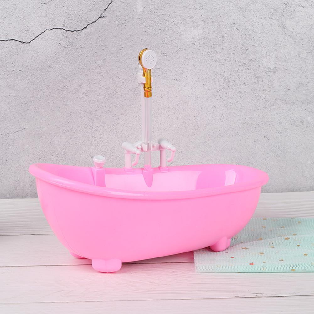 BEBETTERM Bồn Tắm Điện Mini Tỉ Lệ 1: 6 Trang Trí Nhà Búp Bê
