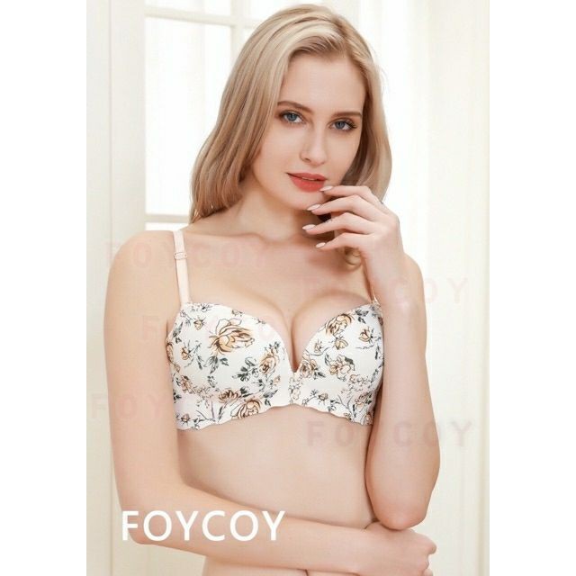 ÁO NGỰC SU 3D HOA HỒNG NÂNG NGỰC TẠO KHE BC_CHIC LINGERIE