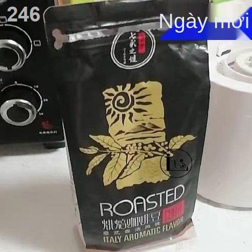 【HOT】3 catties! Cà phê hạt espresso cao cấp có thể mới xay bột đen Vân Nam pha cô đặc không đường 1kg + 0,5