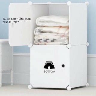 TỦ NHỰA LẮP GHÉP 2 Ô GIÁ RẺ