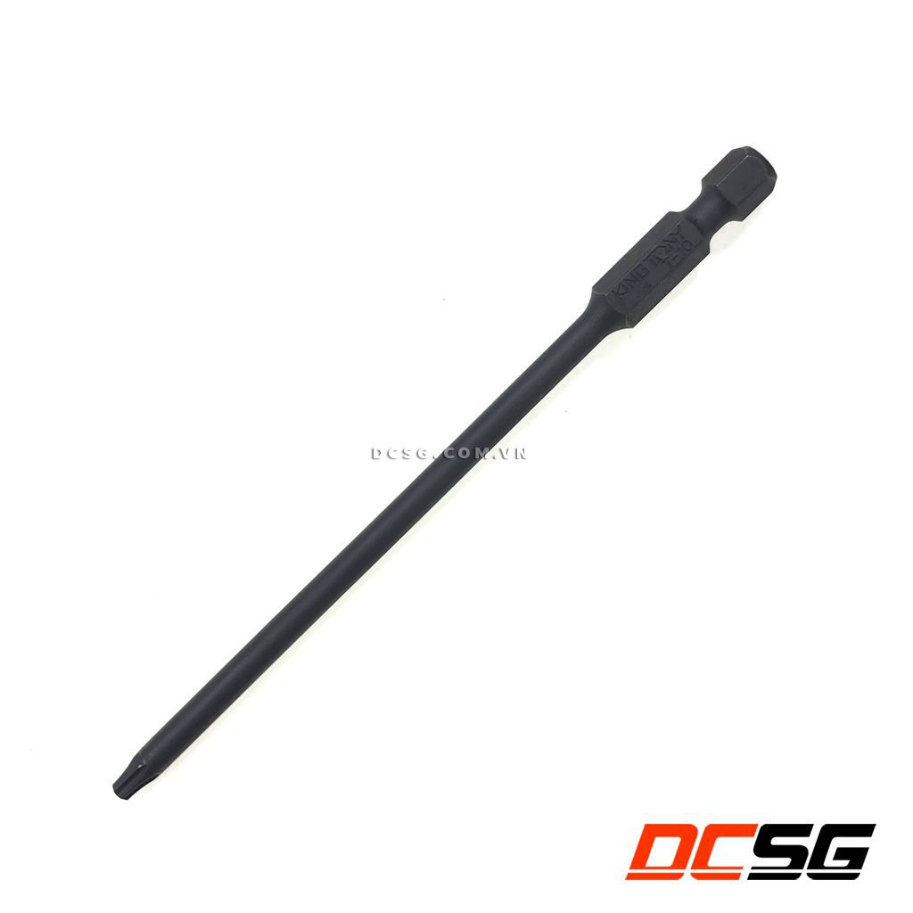 Bộ 07 mũi lục giác hoa thị có lỗ T10-T15-T20-T25-T27-T30-T40x110mm Kingtony