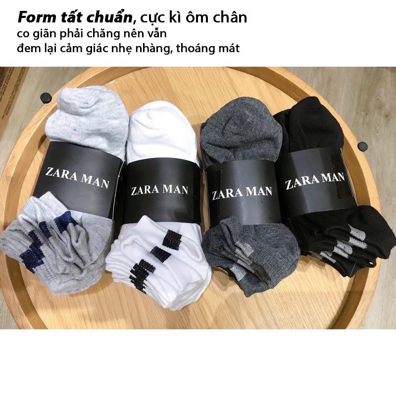 Tất vớ nam nữ cổ ngắn Zara Man đẹp Cao Cấp Freesize