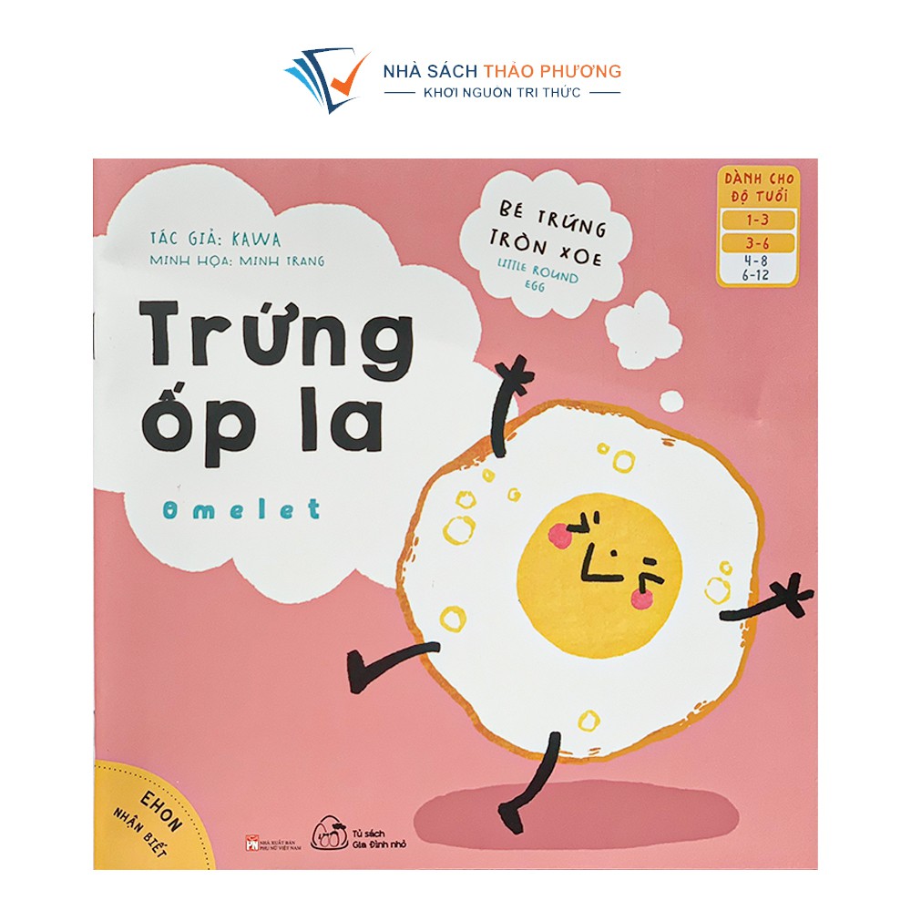 Sách - Ehon nhận biết Bé trứng tròn xoe song ngữ Việt Anh món ăn dành cho bé từ 1-6 tuổi (Combo 4 cuốn)