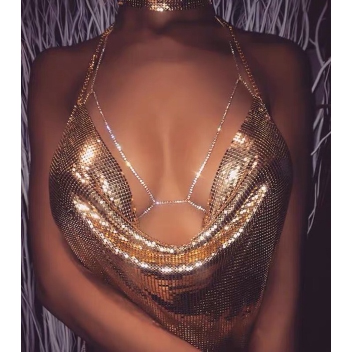 Dây đá (body chain) đeo ngực cực sexy