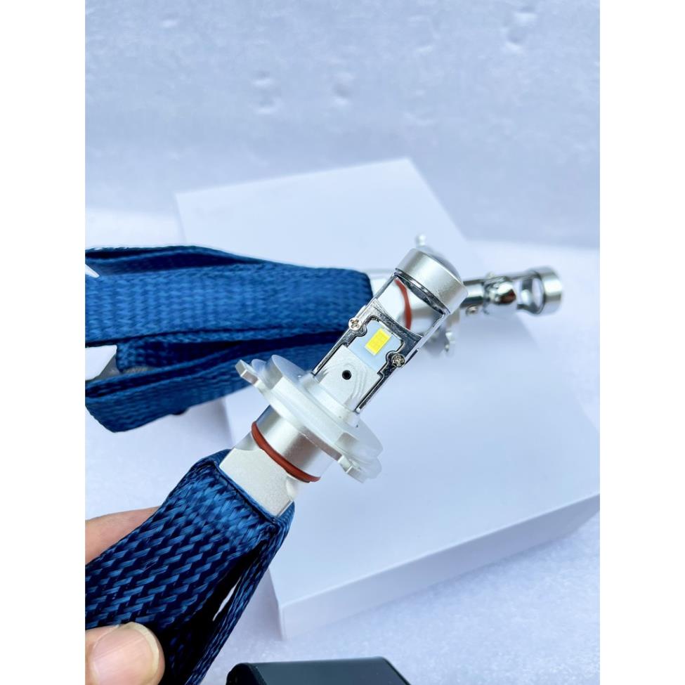 Đèn led bi cầu mini M8 TÍ HON Dây Tản Nhiệt chân drean, H7, H4